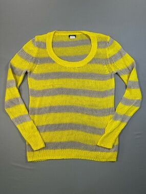 J. Crew 100% Linen Knit Loose Scoop Neck Lightweight Sweater - Womens Small